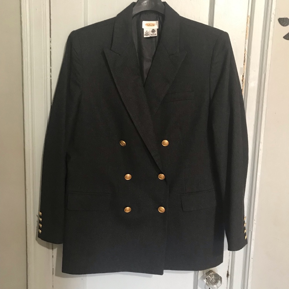 Talbots Women’s Grey Double Breasted Jacket